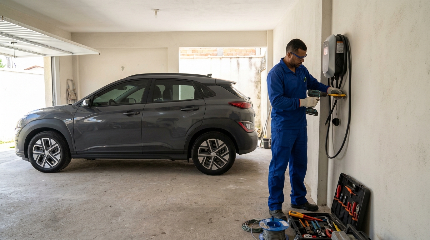 Instalacao de carregador de carro eletrico em Manaus‑AM