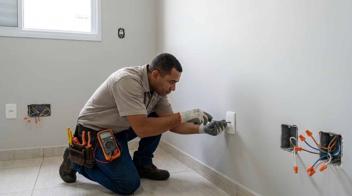 Instalacao de tomada e interruptor em Manaus‑AM
