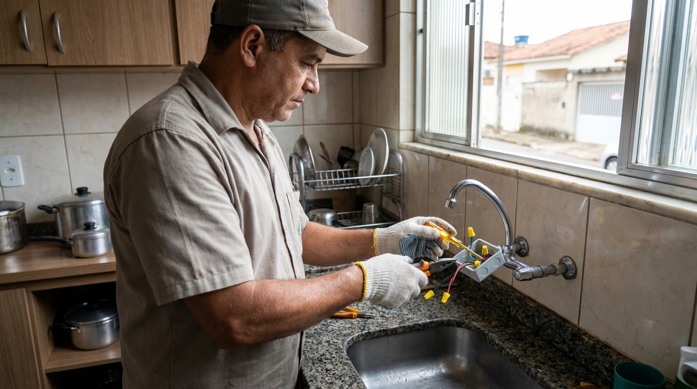Instalacao de torneira eletrica profissional em Manaus‑AM