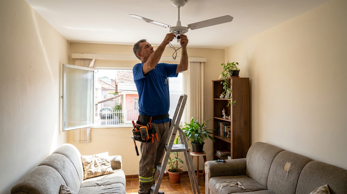 Instalacao de ventilador de teto em Manaus‑AM