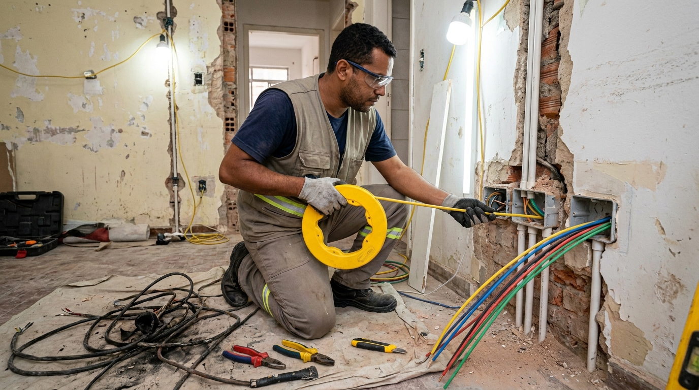 Troca de fiacao eletrica profissional em Manaus‑AM