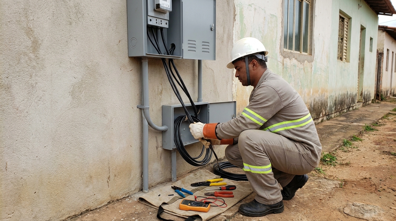 Troca de padrao de energia em Manaus‑AM